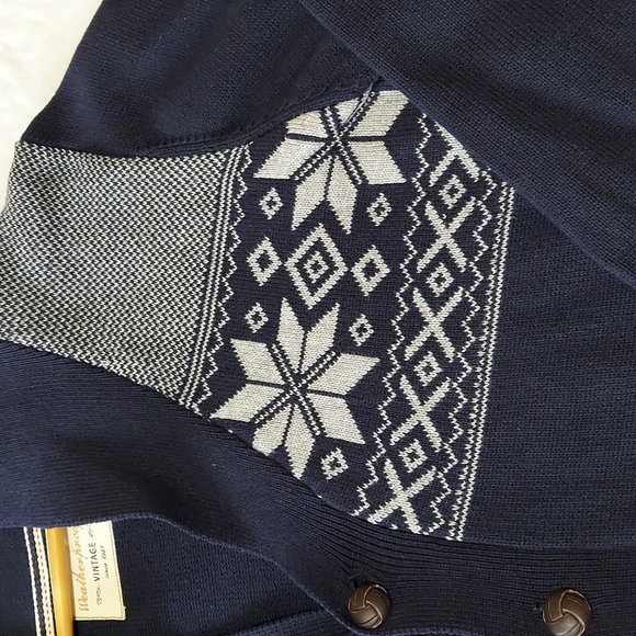 Mens Large Sweater Weatherproof Vintage 100% Cotton - Picture 2 of 5